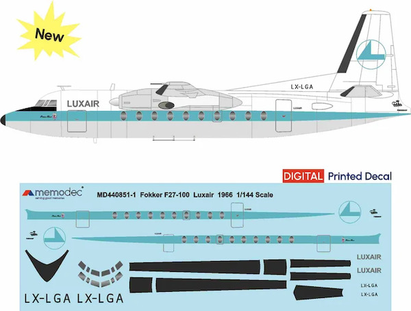 Fokker F27-100 Friendship (Luxair 1966) MD440851-1