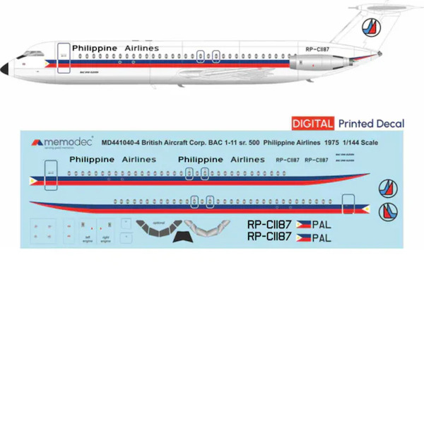 BAC 1-11 Srs 500 (Phillipine Airlines 1975) MD441040-4