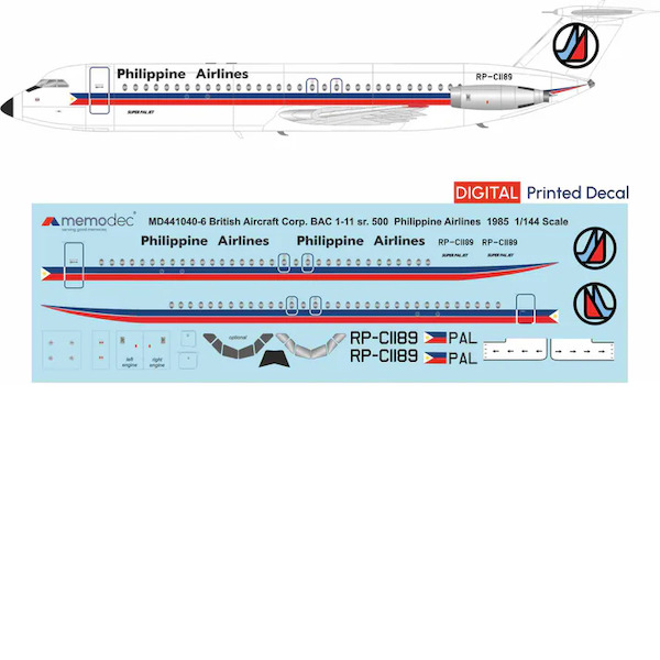 BAC 1-11 Srs 500 (Phillipine Airlines 1985) MD441040-6