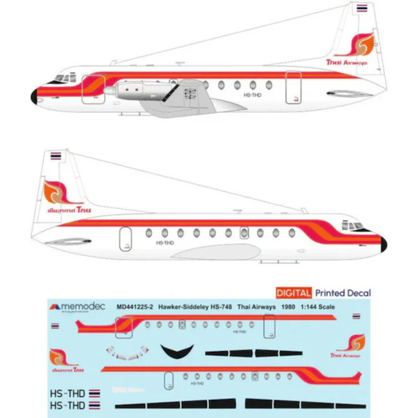Hawker Siddeley HS748 (Thai Airways 1980) MD441225-2