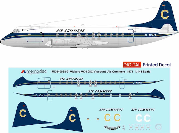 Vickers Viscount 808 (Air Commerz 1971) MD720068-0