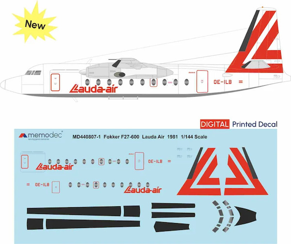 Fokker F27-600 Friendship (Lauda Air 1981) MD720807-1