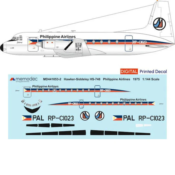 Hawker Siddeley HS748 (Phillipine Airlines 1975) MD721053-2