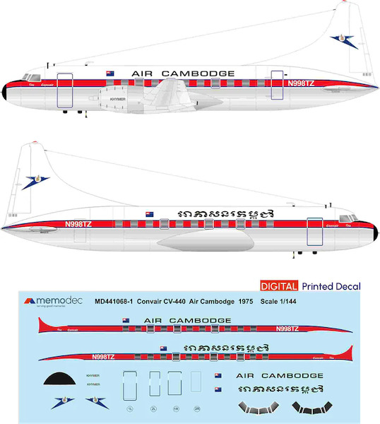 Convair CV440 Metropolitan (Air Cambodge 1975) MD721068-1