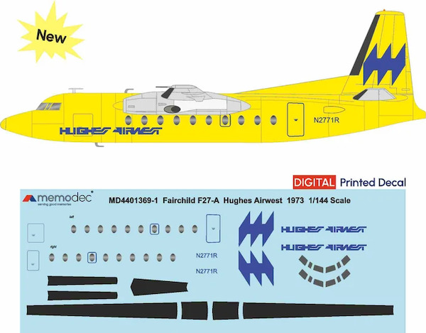 Fairchild F-27A (Hughes Airwest 1973) MD721369-1