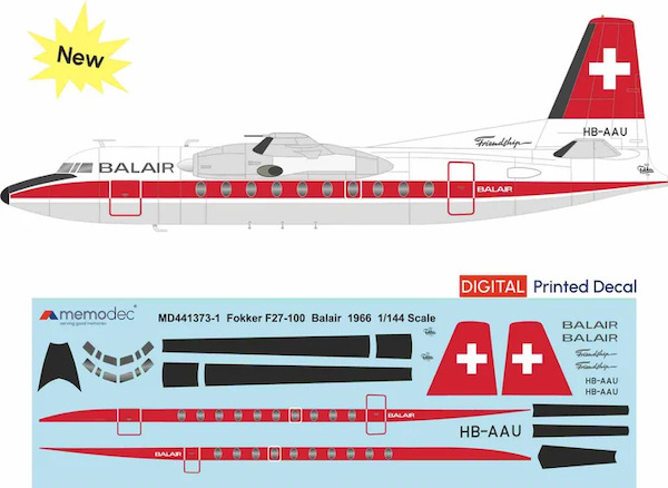 Fokker F27-100 Friendship (Balair 1966) MD721373-1