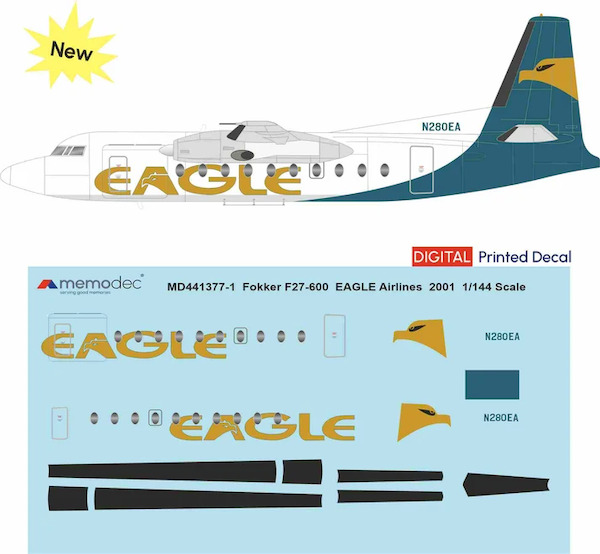 Fokker F27-600 Friendship (Eagle Airlines 2001) MD721377-1