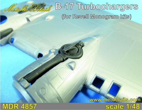 B17 Flying Fortress Engine turbo superchargers (Revell/Monogram)  MDR4857