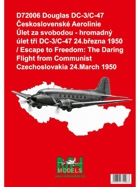 Douglas DC3/C47 Dakota Czechoslovenke Aerolinie / Escape to freedom, Flight from Communist Czechoslovakia 24-March 1950 D72006