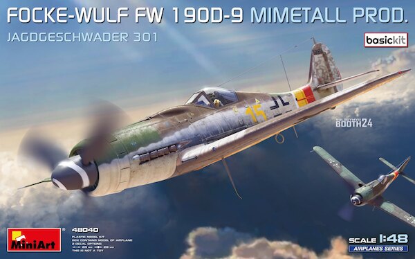 Focke-Wulf Fw 190D-9. Mimetall Production "Jagdgeschwader 301"Basic Kit 48040