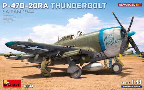 Republic P47D-20RA Thunderbolt. Saipan, 1944. Advanced Kit 48043