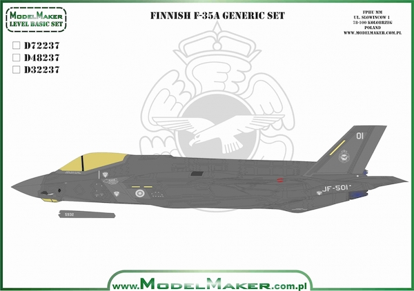 F35A Lightning II (Finnish Air Force, Generic set) MMD-32237