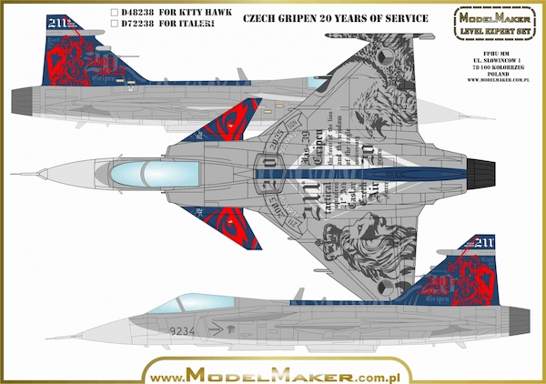 Czech Saab JAS39 Gripen 20 yeasr of Service MMD-48244