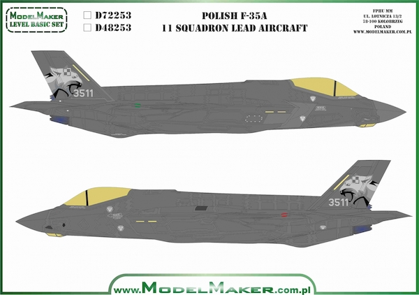F35A Lightning II (Polish 11sq Lead Aircraft) MMD-48253