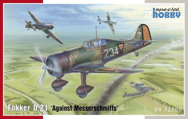 Fokker D21 'Against Messerschmitts' (IMPROVED) LAST KITS SH72500