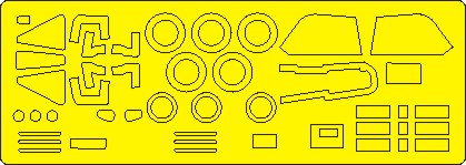 Sukhoi Su25 Frogfoot BASIC Painting mask (Zvezda 7312) NWAM1398