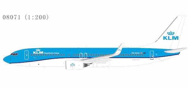 Boeing 737-800 KLM Royal Dutch Airlines PH-BXU new colours 08071