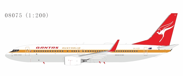 Boeing 737-800 Qantas Airways VH-XZP retro 'Ochre' c/s, named 'James Strong' 08075