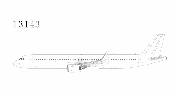 Airbus A321neo blank model PW PW1000G engines 13143