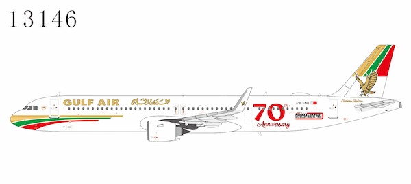 Airbus A321neo Gulf Air A9C-NB 70th Anniversary livery 13146