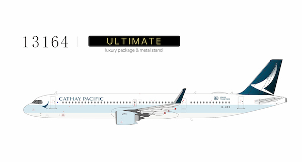 Airbus A321neo Cathay Pacific Airways B-HPS "80 Years Together" sticker; Luxurious packaging 13164 ULTIMATE
