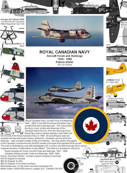 Royal Canadian Navy Aircraft Finish and Markings 1944-1968 Volume 1 (Restock)  RCAN-1