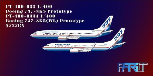 Boeing 737-8K5 Boeing House Colours N737BX prototype with winglets PT-400-033A