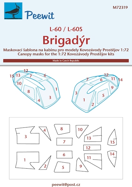 L60/L60S Brigadyr Canopy masks  (Kovozavody Prostejov, AZ)  M72319