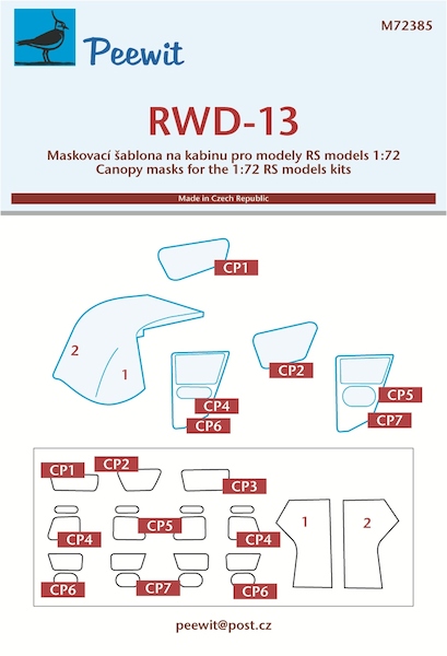 RWD-13 Cabin window Mask (RS models) M72385
