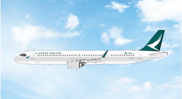 Airbus A321neo Cathay Pacific Airways 80 years B-HPK 04718
