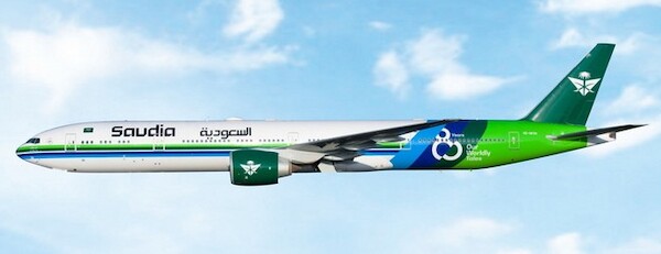 Boeing 777-300ER Saudia 80 years HZ-AK36 12101