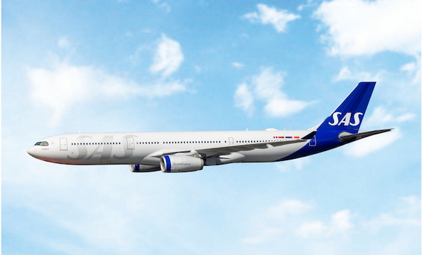 Airbus A330-300 SAS Scandinavian LN-RKT new livery 12109