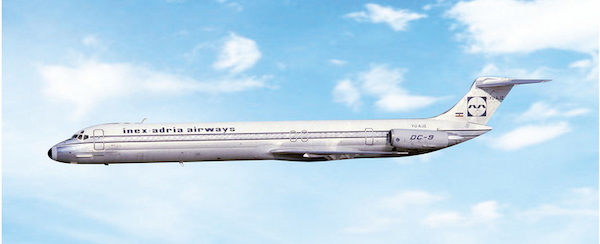 McDonnell Douglas MD81 Inex Adria YU-AJZ 12122