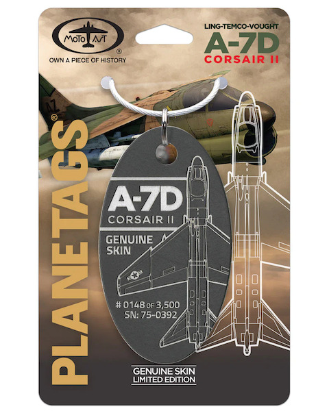 Keychain made of: A-7D Corsair II 75-0392  A7D
