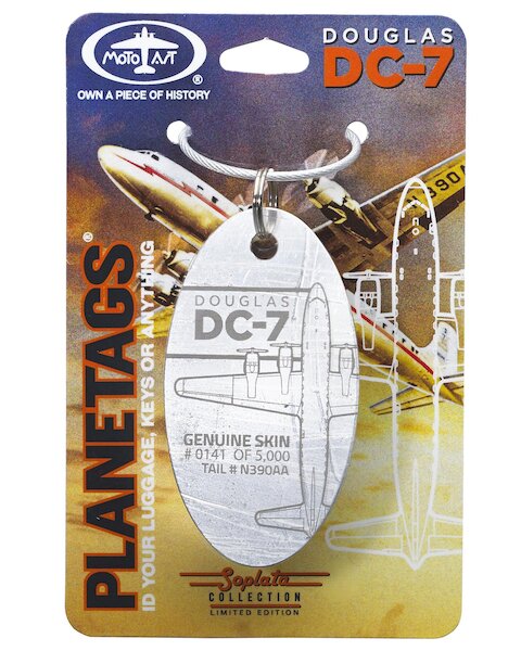 Keychain made of: Douglas DC-7 N390AA  DC7PT