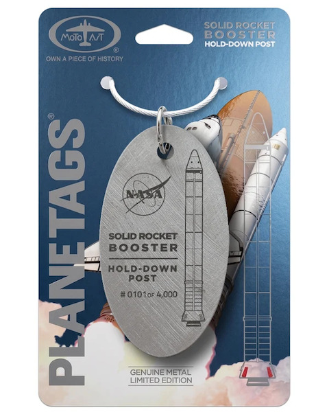Keychain made of: NASA SRB AFT SKIRT NASA SRB
