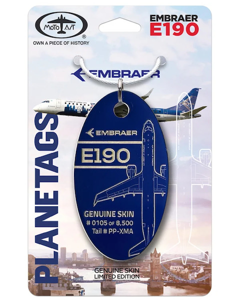 Keychain made of: Embraer E190 PP-XMA PP-XMA