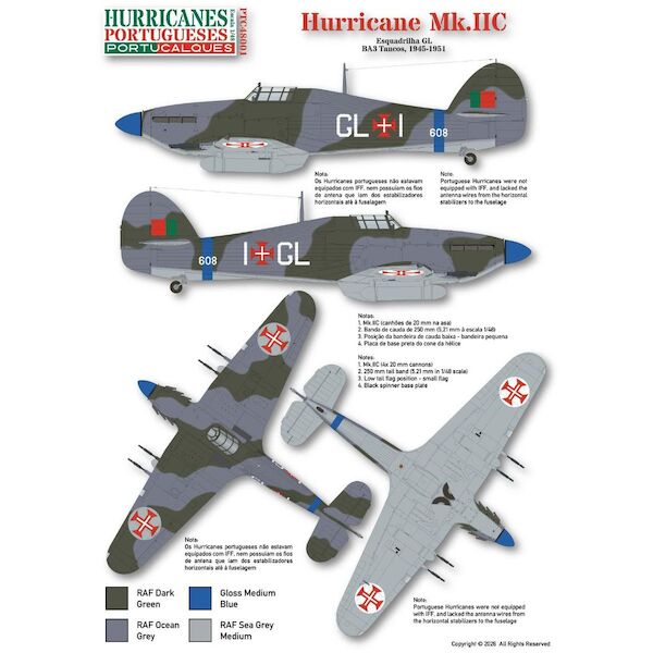 Hurricane Mk.IIB/C (Portugese AF) PTC48001