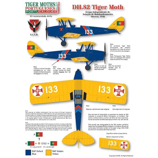 DH.82 Tiger Moth (Portugese AF) PTC48003