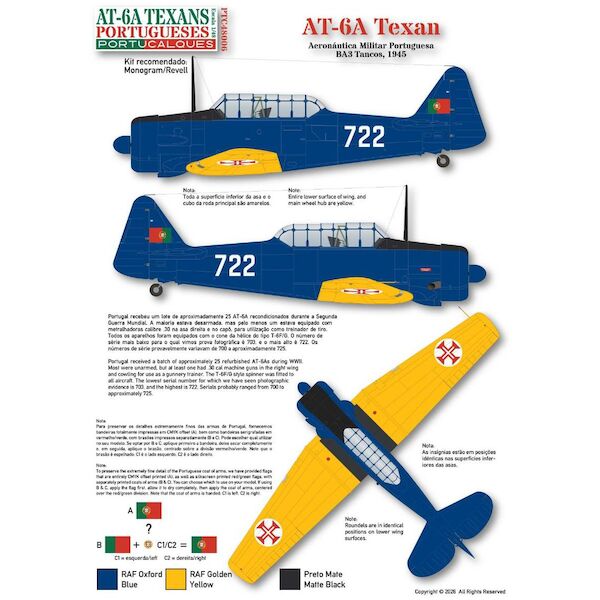 AT-6A/SNJ-4 Texan (Portugese AF) PTC48006