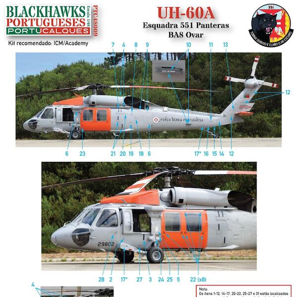 UH-60A (Portugese AF) PTC48009