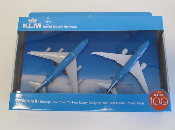 Plane set: Boeing 787 KLM 100 years / Boeing 747-400 KLM 225247