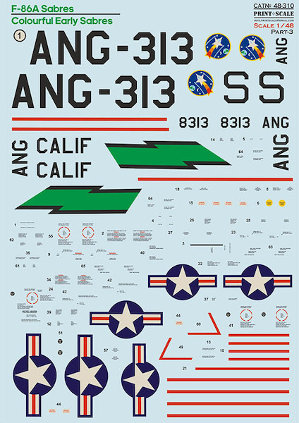 F-86A Colorful Early Sabres. Part 3 PRS48-310