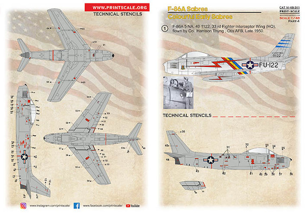 F-86A Colorful Early Sabres. Part 4 PRS48-311