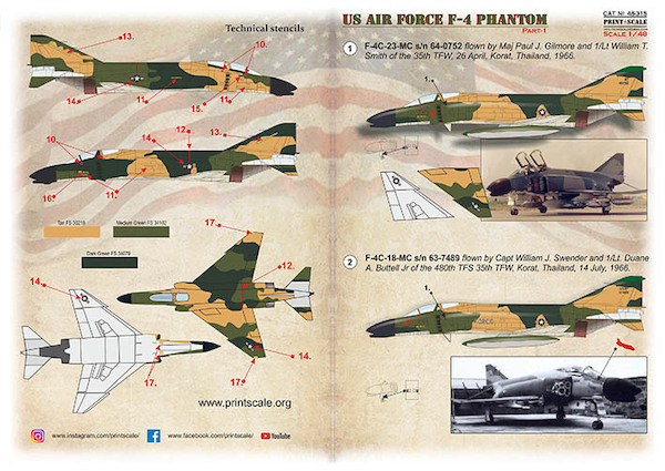 US Air Forces F-4C/D Phantom. Part 1 PRS48-315