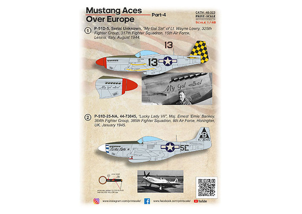 P51 Mustang Aces over Europe. Part 4 PRS48-323