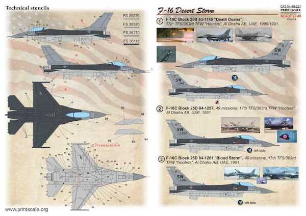 F16C Desert Storm. Part 1 PRS48-331