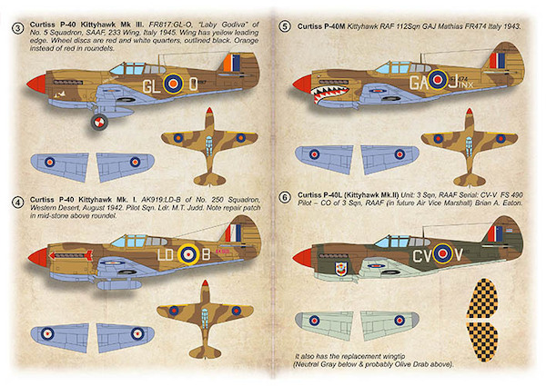Curtiss P-40 Warhawk, Tomahawk, Kittihawk PRS72-541