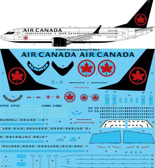 Boeing 737 MAX 8 (Air Canada) - AviationMegastore.com