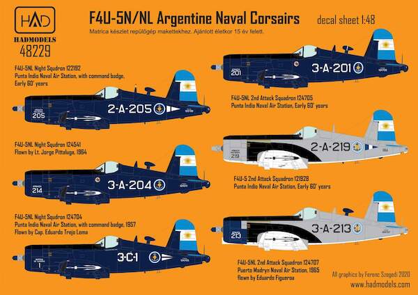 Vought F4U-5N/NL Corsair (Argentine Navy) - AviationMegastore.com